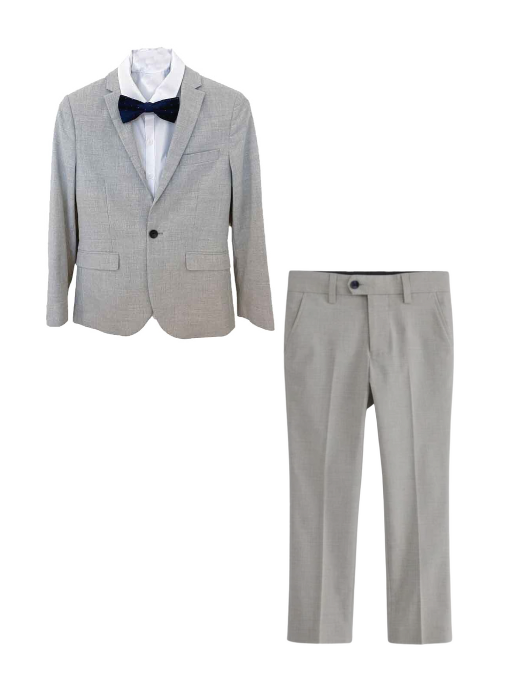 Aster Grey Blazer Suit Set