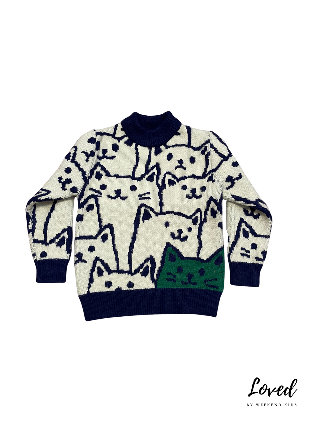 Everitt Cartoon Cat Sweater (Loved)