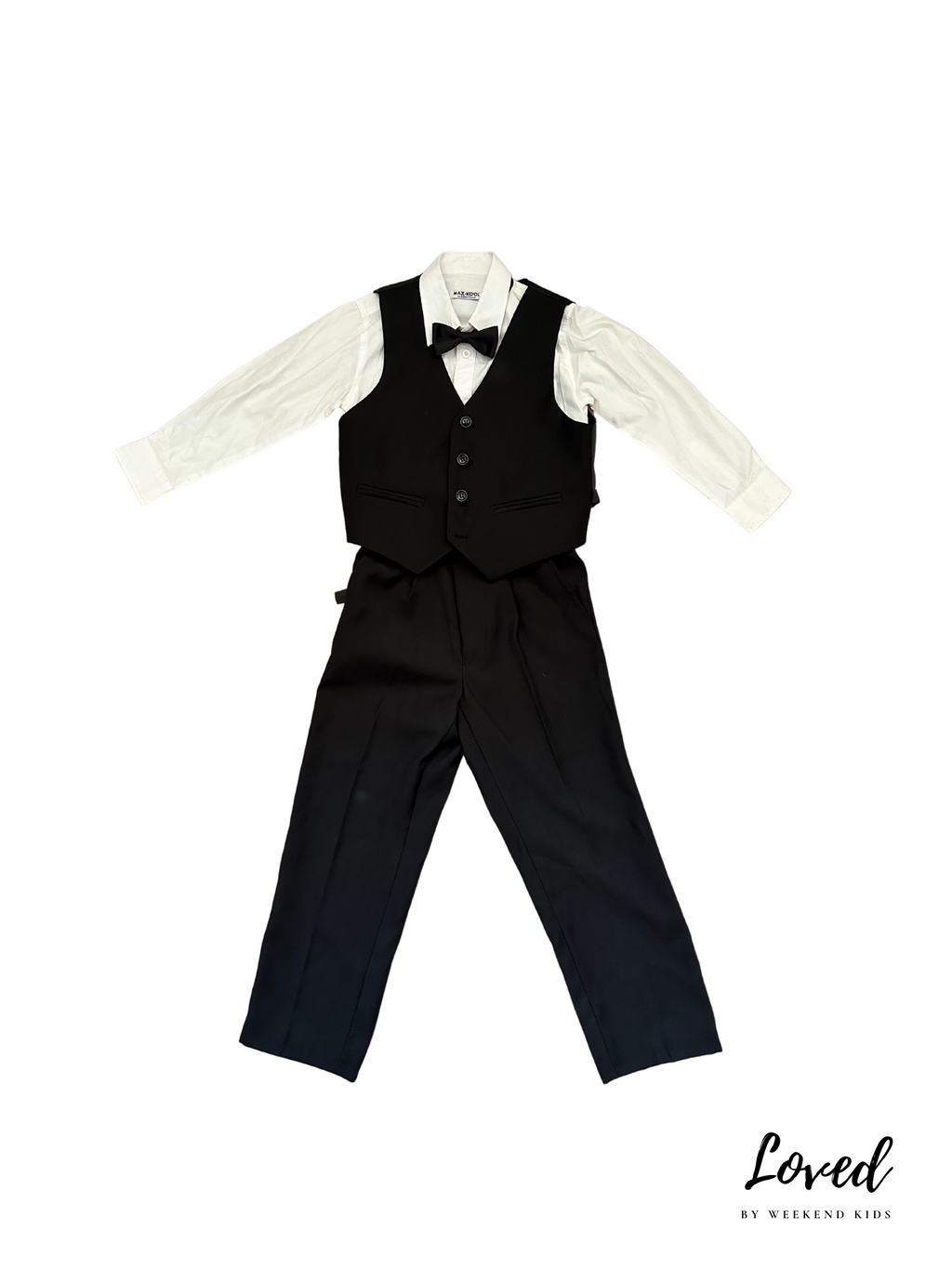 Kent Black Blazer Vest Suit Set (Loved)