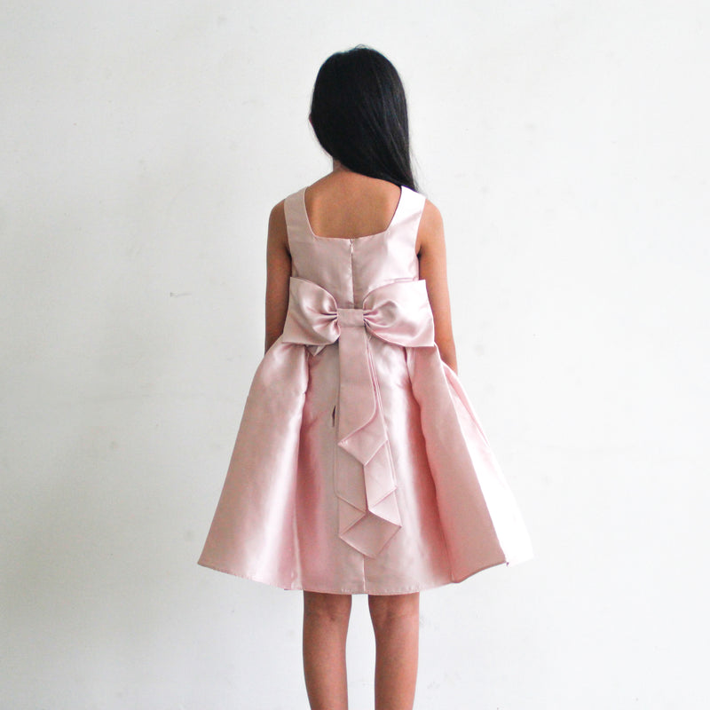 Cynthia Pink Satin Dress (S.E.W)