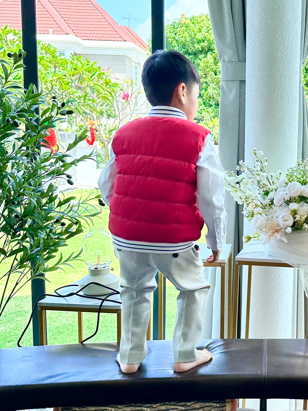 Patchouli Unisex Red Puffer Vest