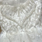 Eloise White Sequin Sleeved Ball Gown (Loved)