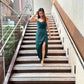 Hailey Green Slit Dress (Loved)