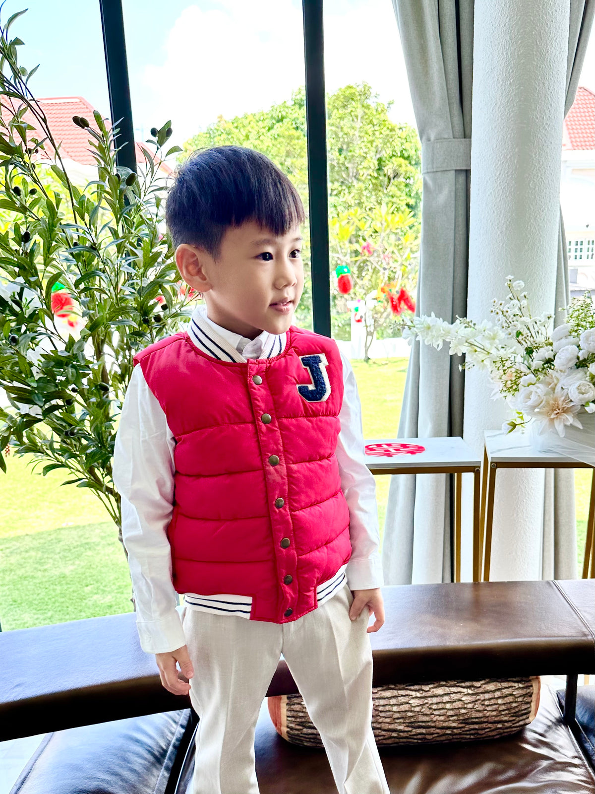 Patchouli Unisex Red Puffer Vest