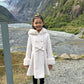Ninoska White Faux Fur Trench Coat