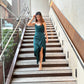 Hailey Green Slit Dress (Loved)