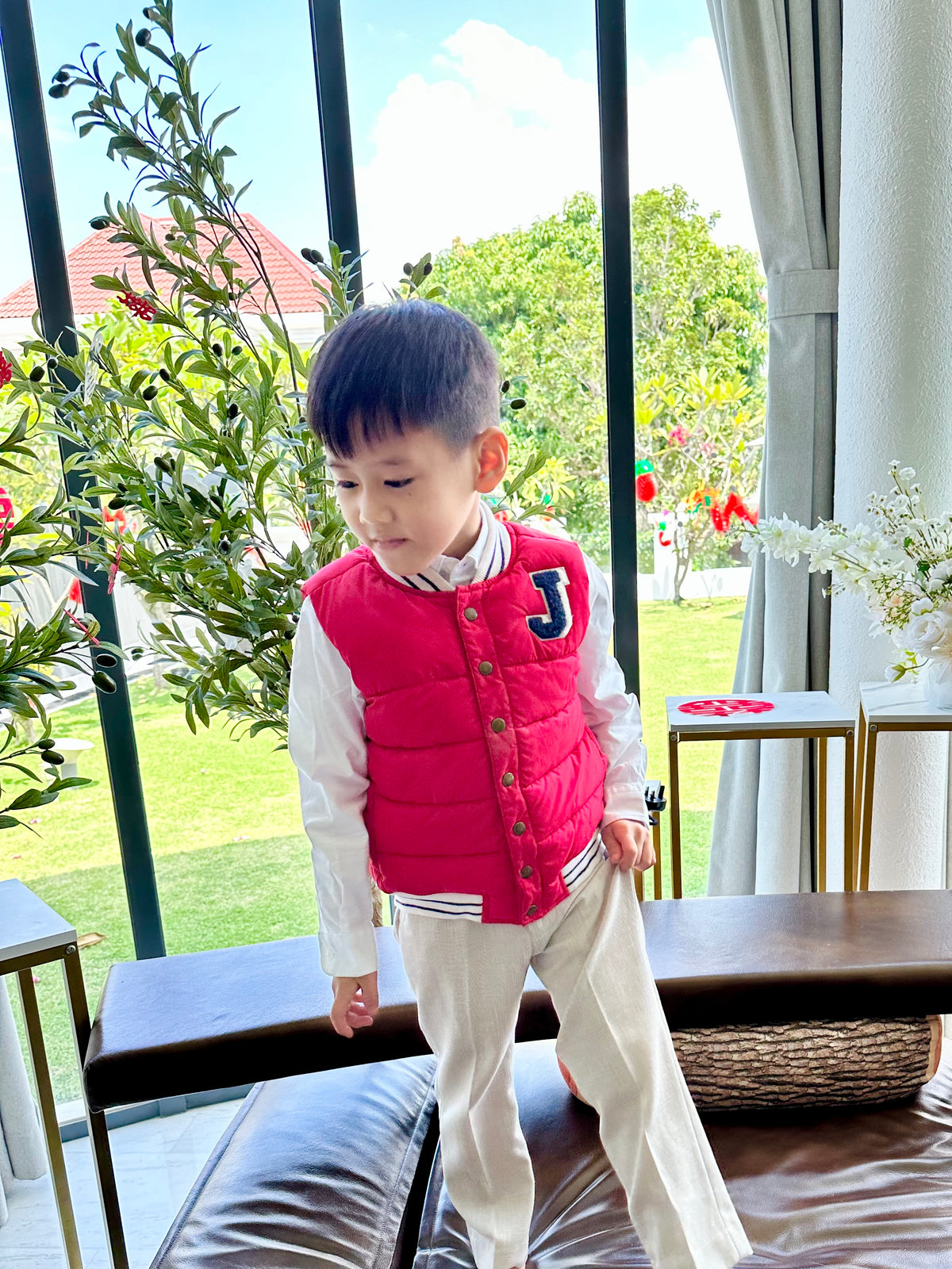 Patchouli Unisex Red Puffer Vest