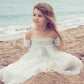 Cora Grey Off Shoulder Dress