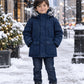 Douglas Navy Waterproof Parka Coat