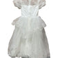 Eloise White Sequin Sleeved Ball Gown (Loved)