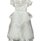 Eloise White Sequin Sleeved Ball Gown (Loved)