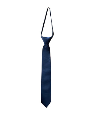 Emeric Navy Sheen Zip Tie