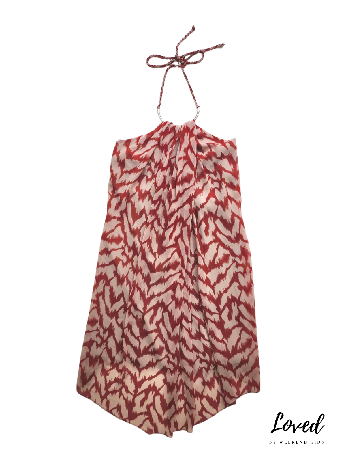 Erica Red Striped Halter Dress (Loved) by Armani