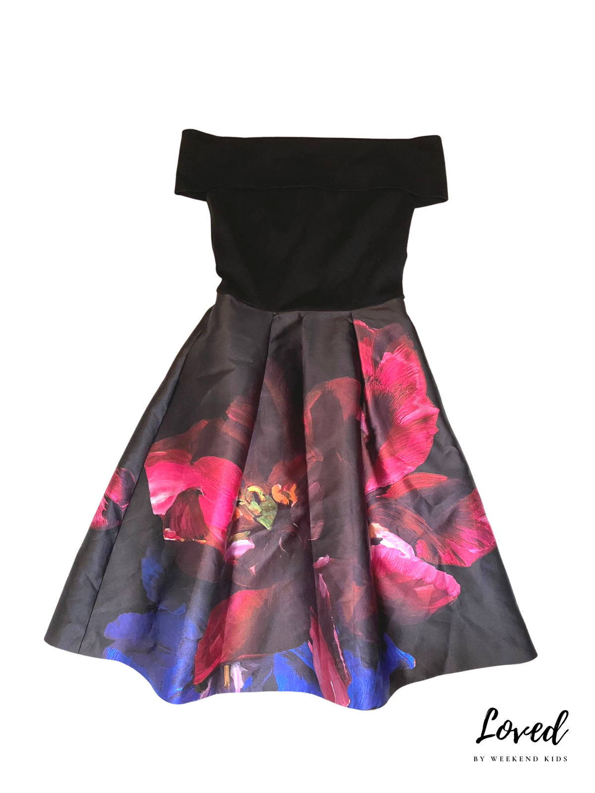 Fia Off Shoulder Dress (Loved) by Ted Baker