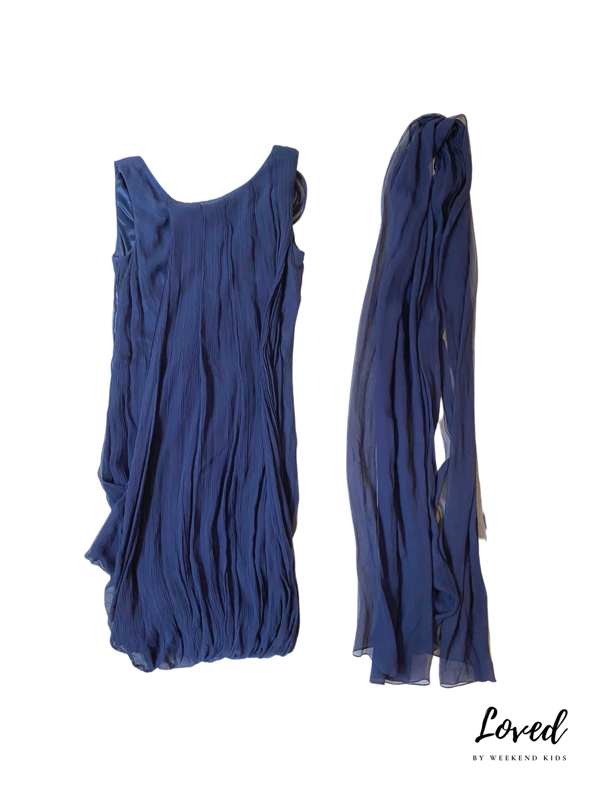 Harriet Navy Bubble Dress (Loved) by Pois