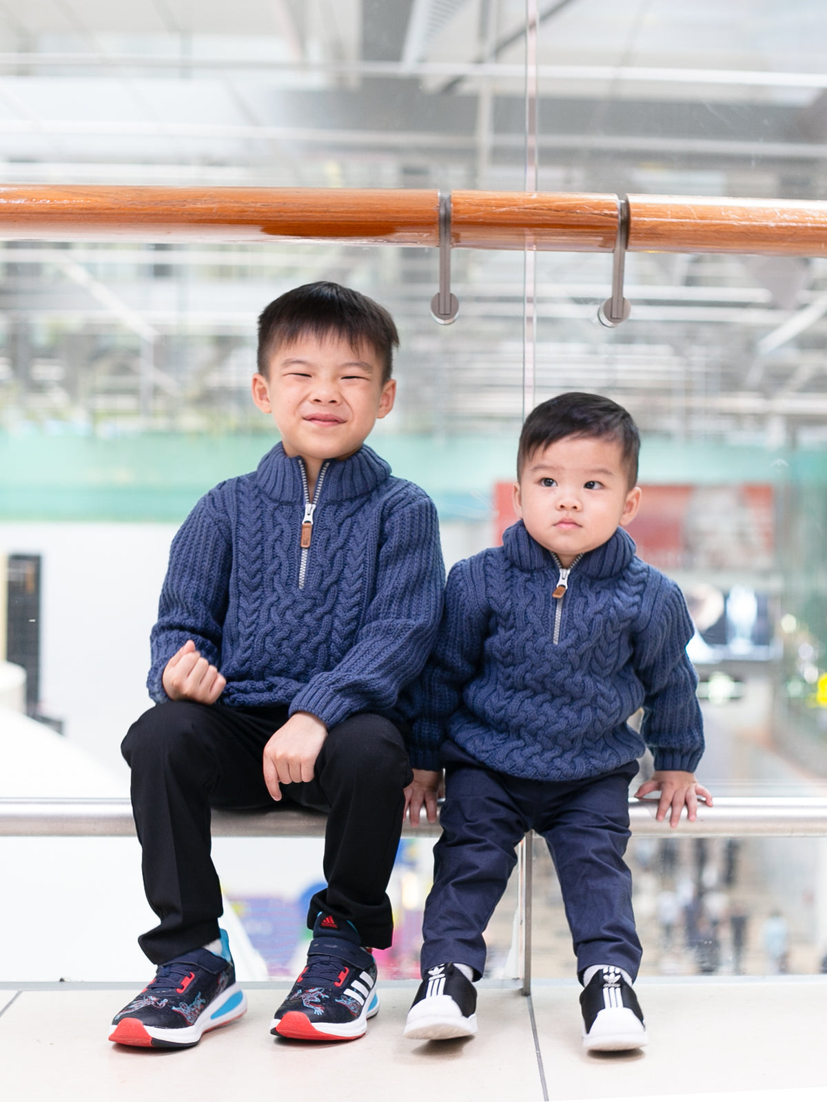 Edur Navy Cable Knit Sweater (Loved)