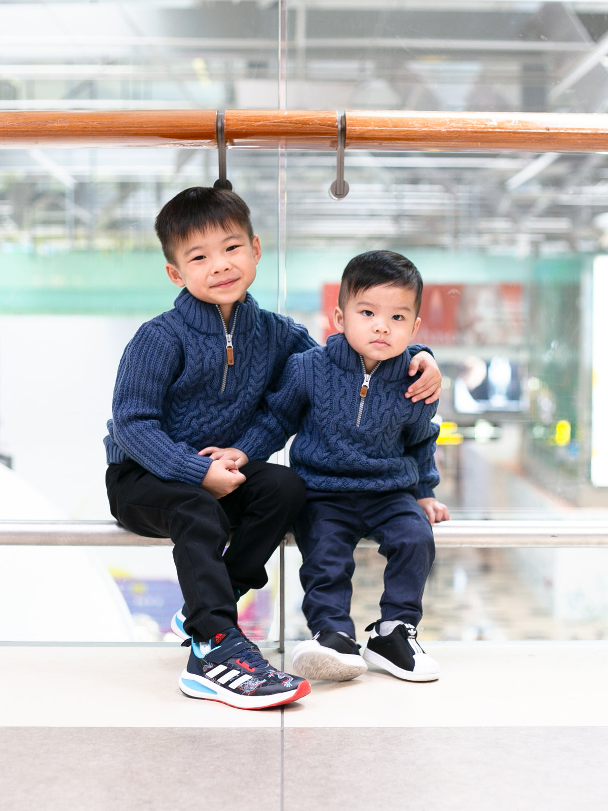 Edur Navy Cable Knit Sweater (Loved)