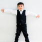 Vance Black Vest Suit