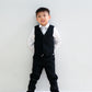 Vance Black Vest Suit