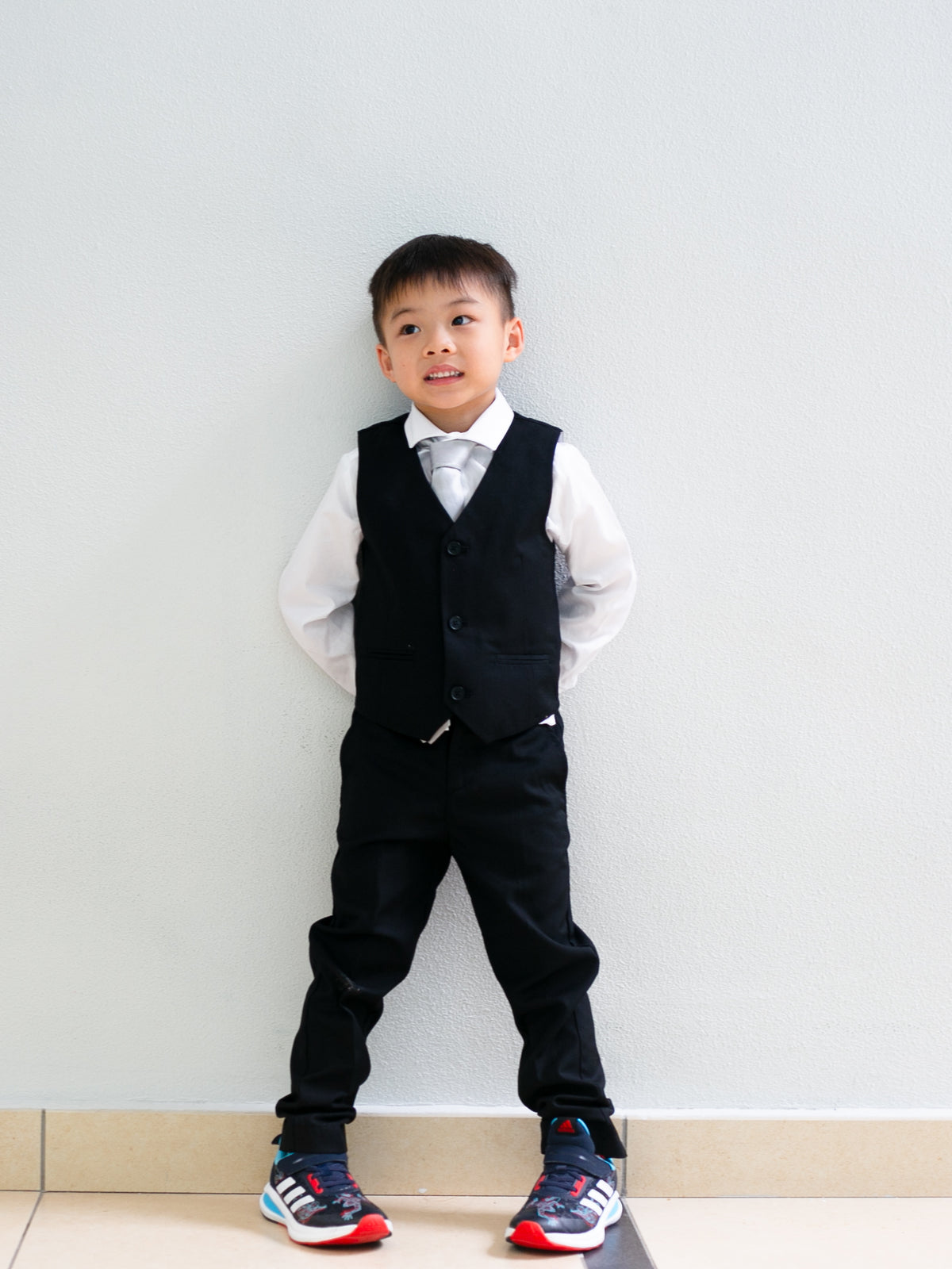 Vance Black Vest Suit