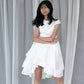 Faye White Satin Dress