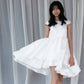 Faye White Satin Dress