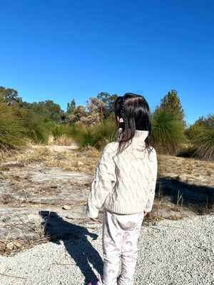 Caprice Cream Unisex Knit Sweater (Loved)