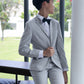 Aster Grey Blazer Suit Set