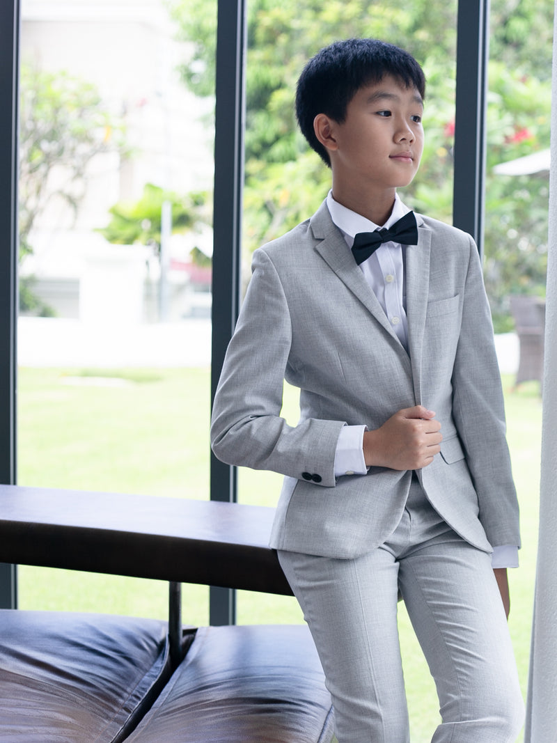 Aster Grey Blazer Suit Set