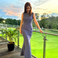 Ivanna Navy Padded Maxi Dress (Loved)