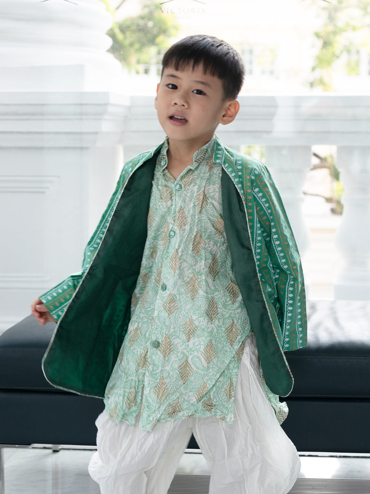 Gaurik Green Deepavali Racial Harmony Costume