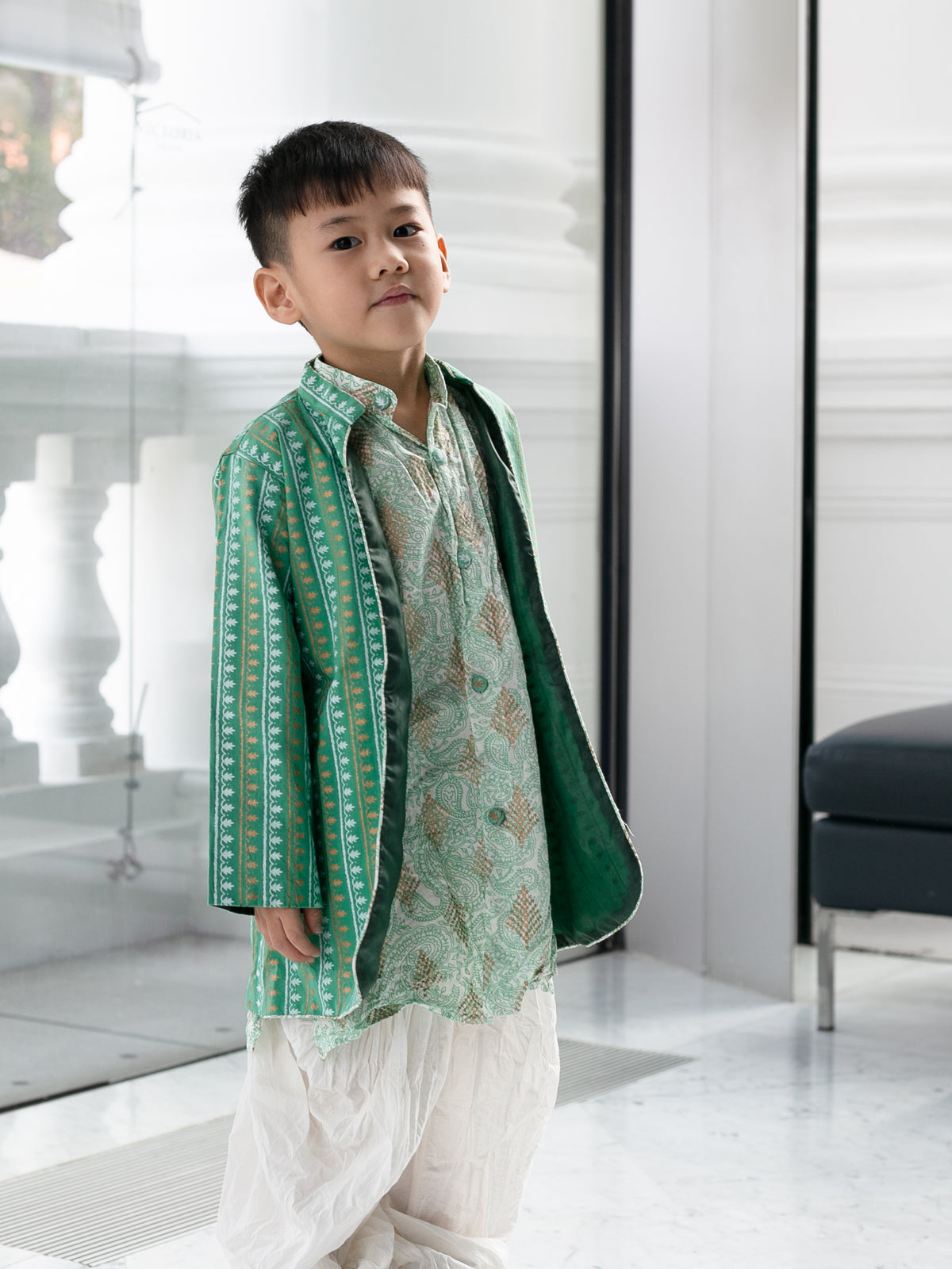 Gaurik Green Deepavali Racial Harmony Costume