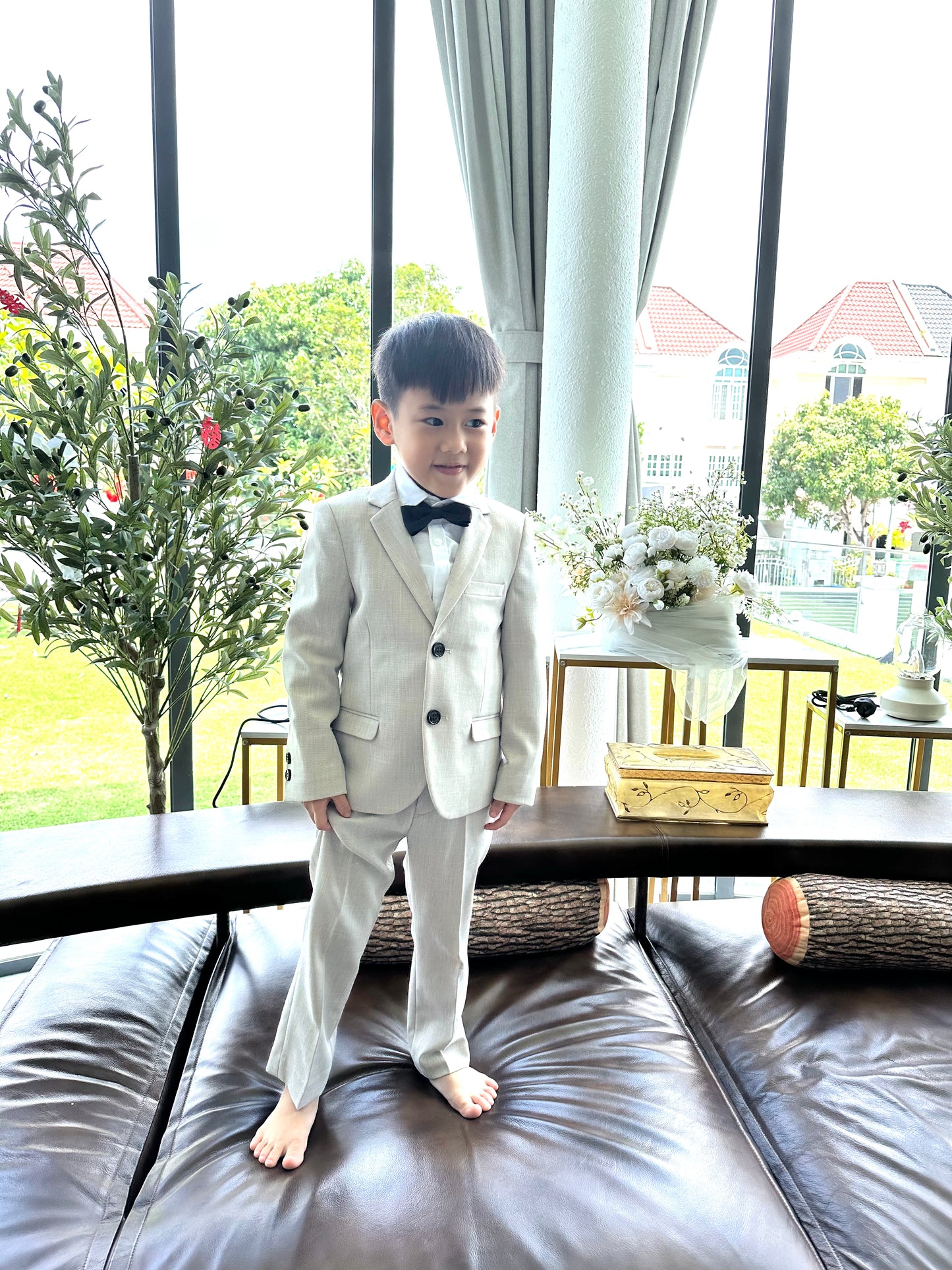 Ruben Beige Blazer Suit