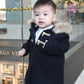 Dimitri Unisex Navy Duffle Coat