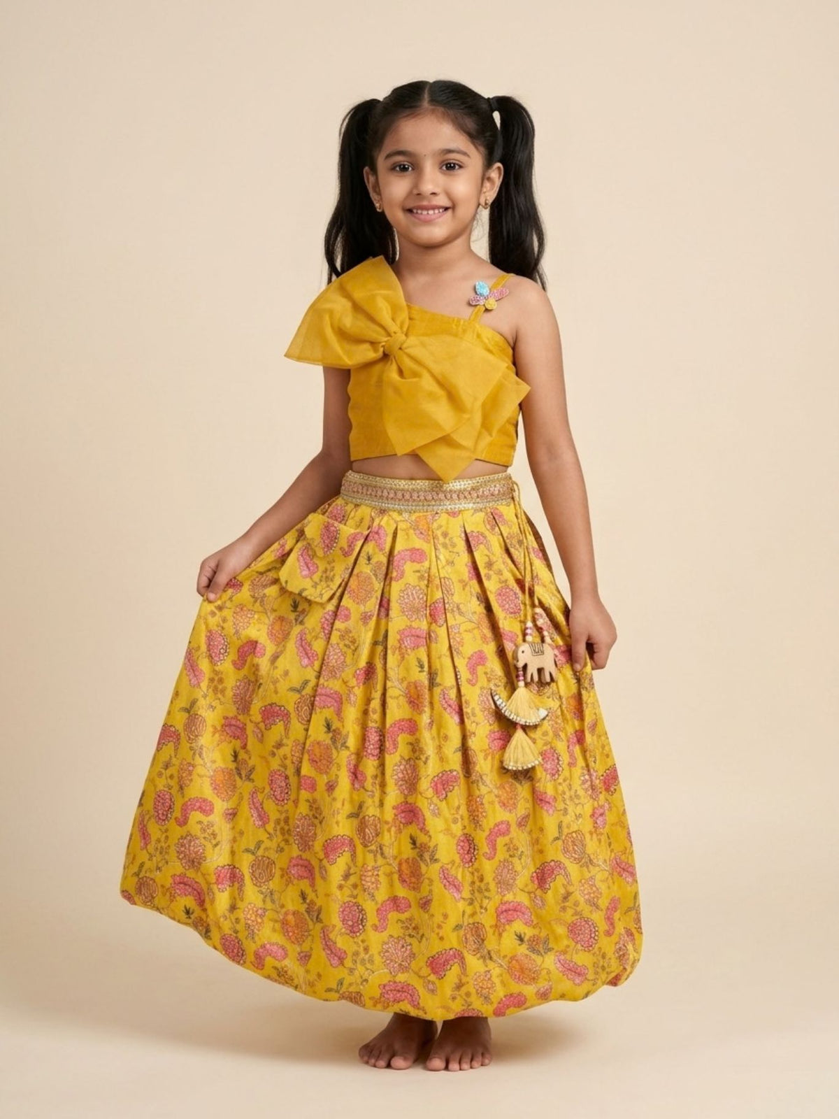 Kashvi Yellow Bubble Dress