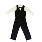 Kent Black Blazer Vest Suit Set (Loved)