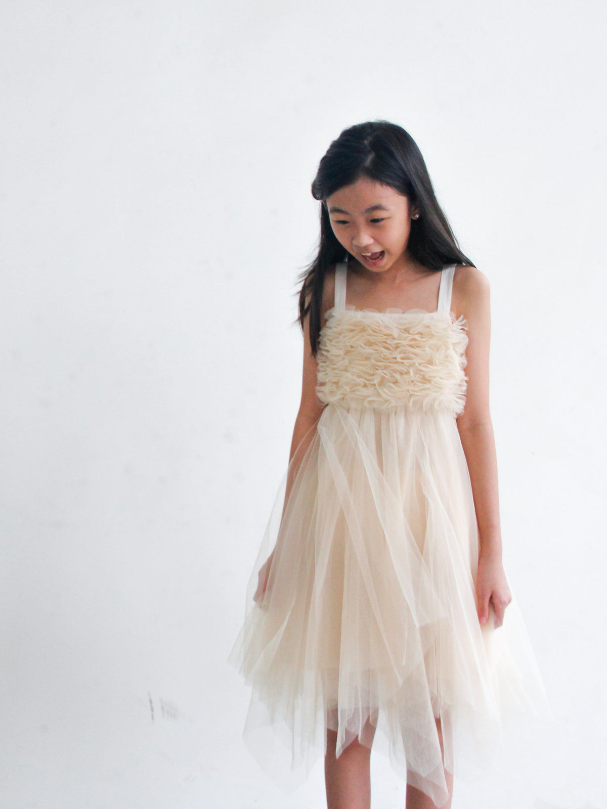 Chantilly Champagne Dress