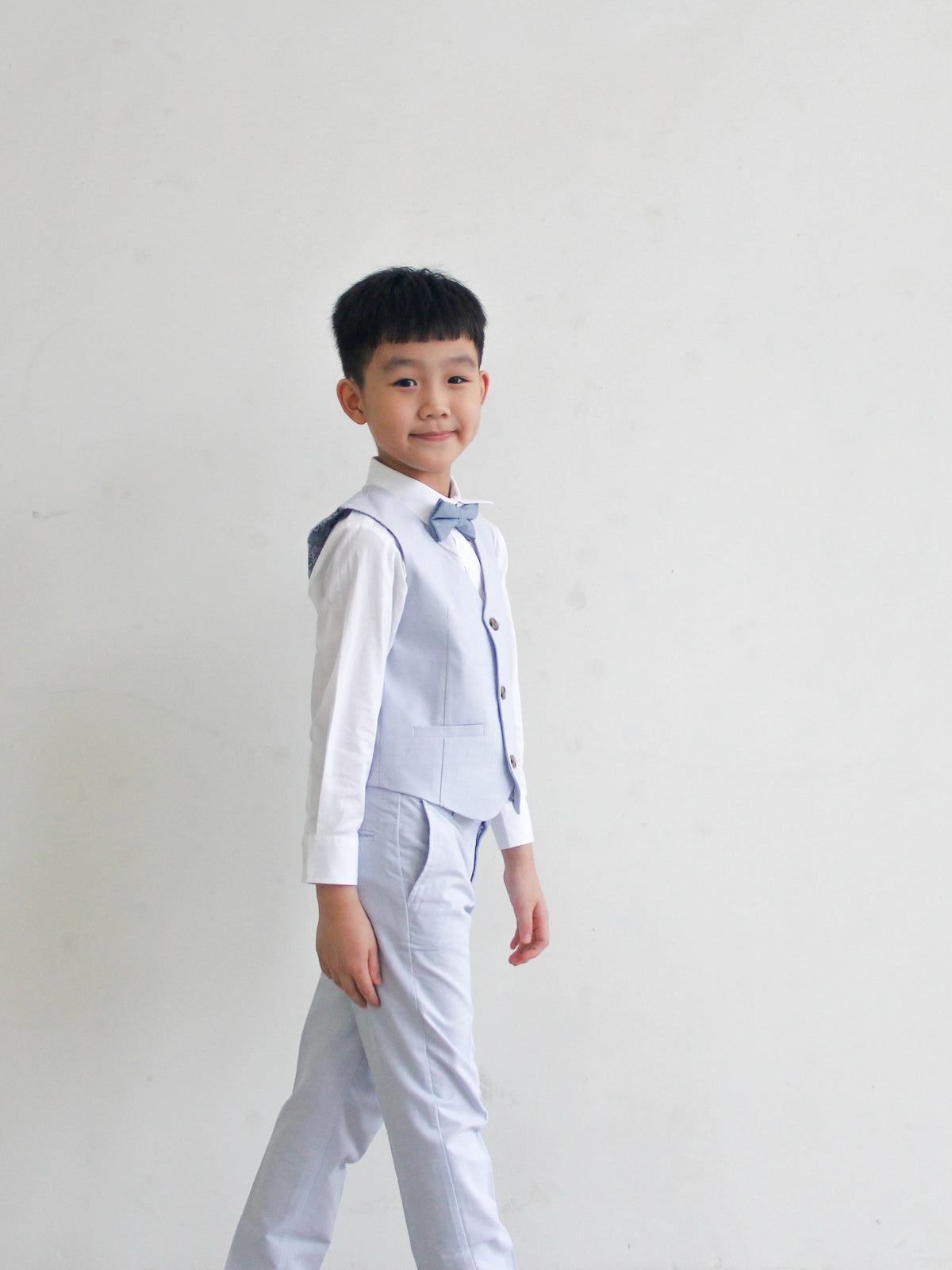 Ollie Light Blue Vest Suit