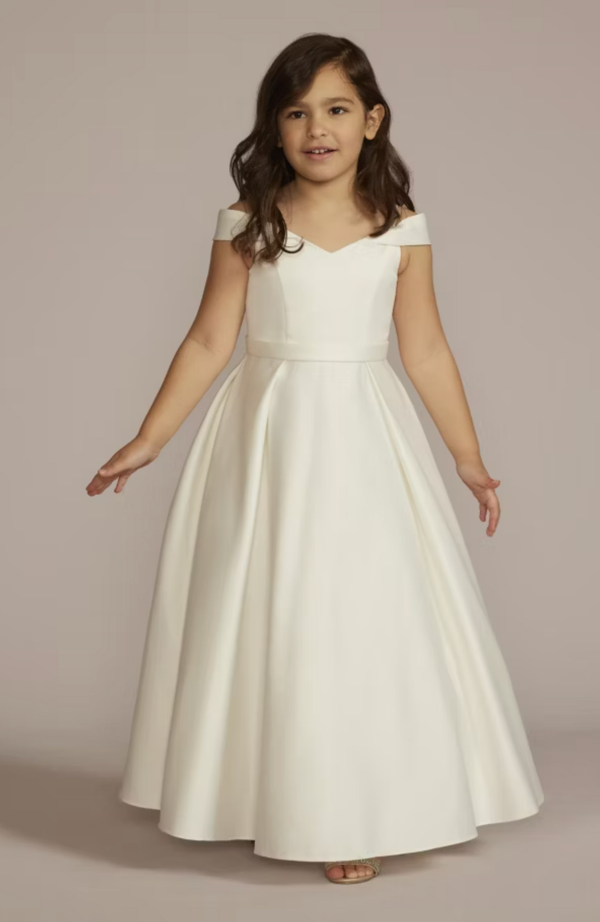 Galina Off Shoulder White Gown