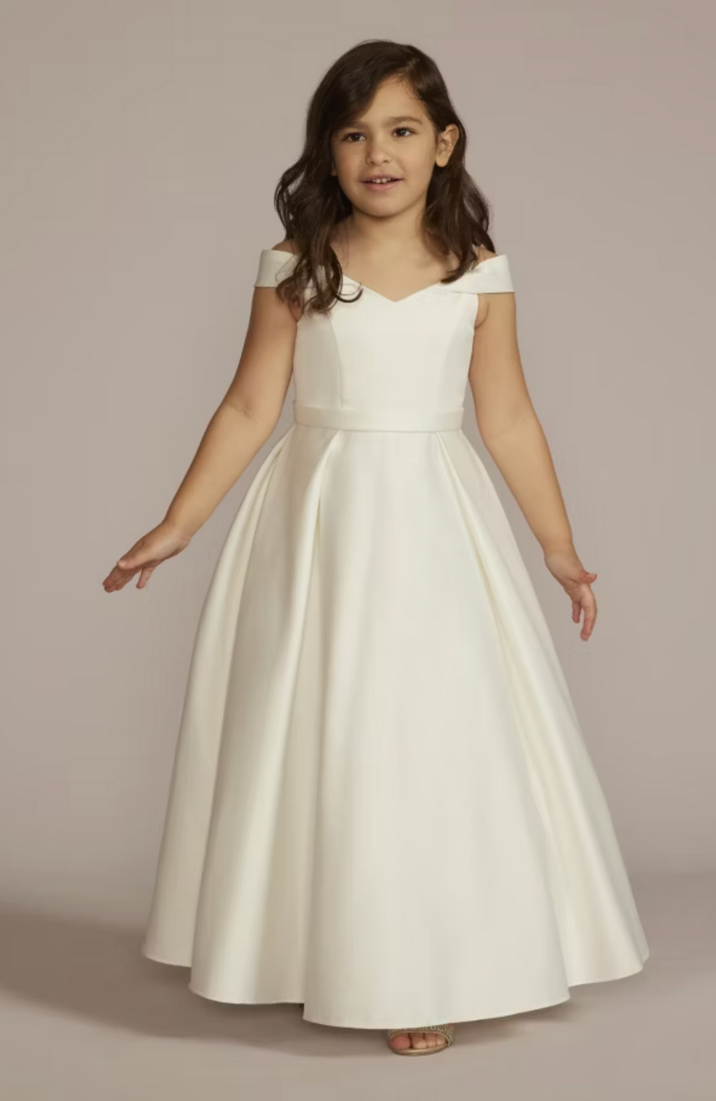 Galina White Off Shoulder Gown