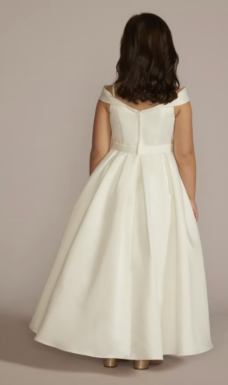 Galina White Off Shoulder Gown