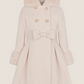 Ninoska White Faux Fur Trench Coat