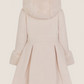 Ninoska White Faux Fur Trench Coat