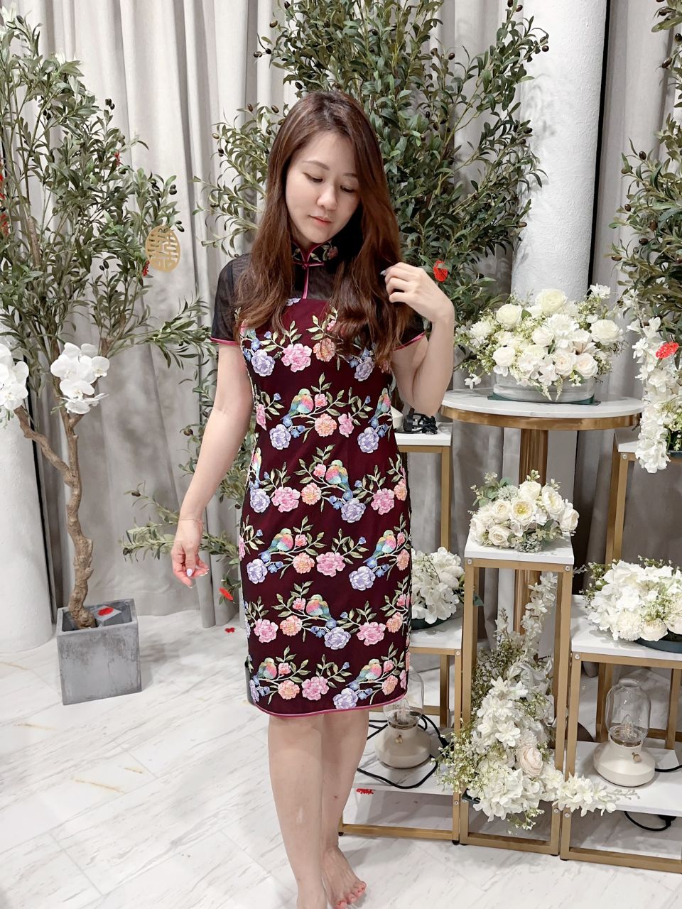 Xian Maroon Cheongsam (Loved)