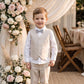 Zacharie Beige Vest Suit