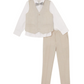 Zacharie Beige Vest Suit