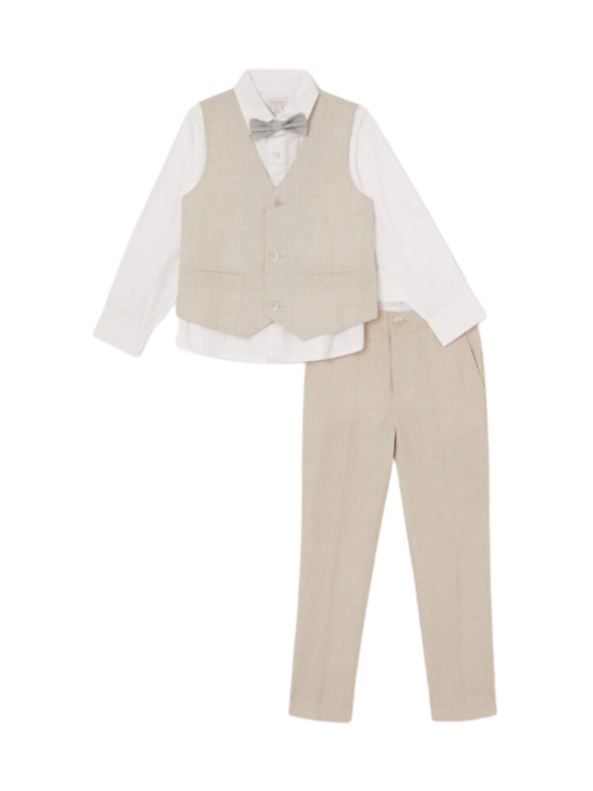 Zacharie Beige Vest Suit