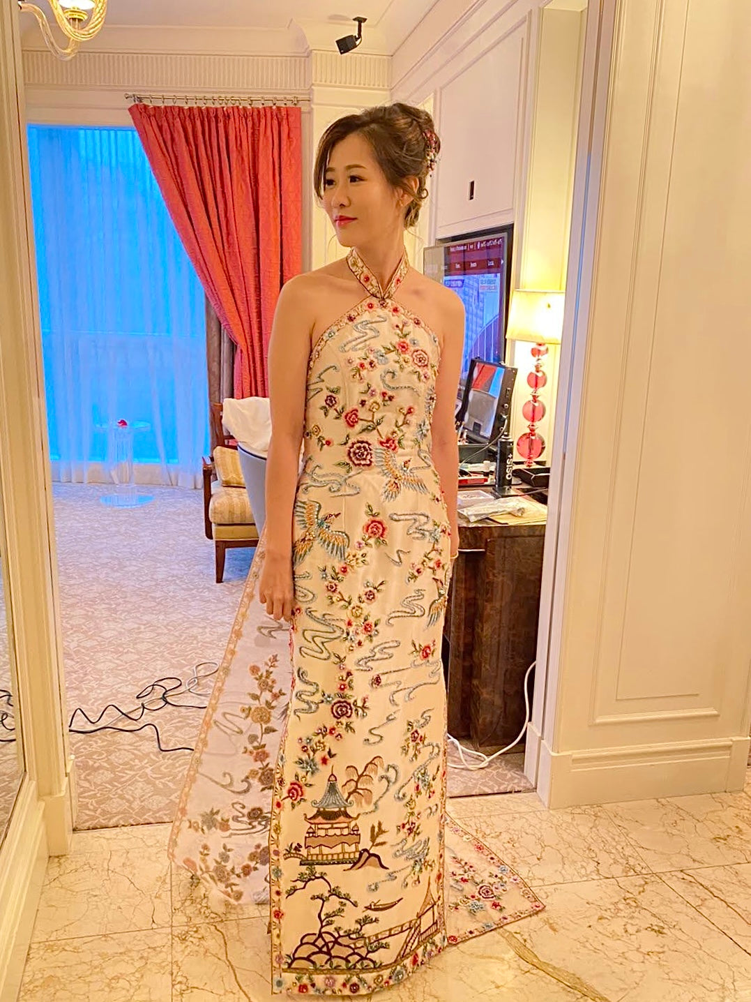 Yuli Halter Cheongsam Gown (Loved)