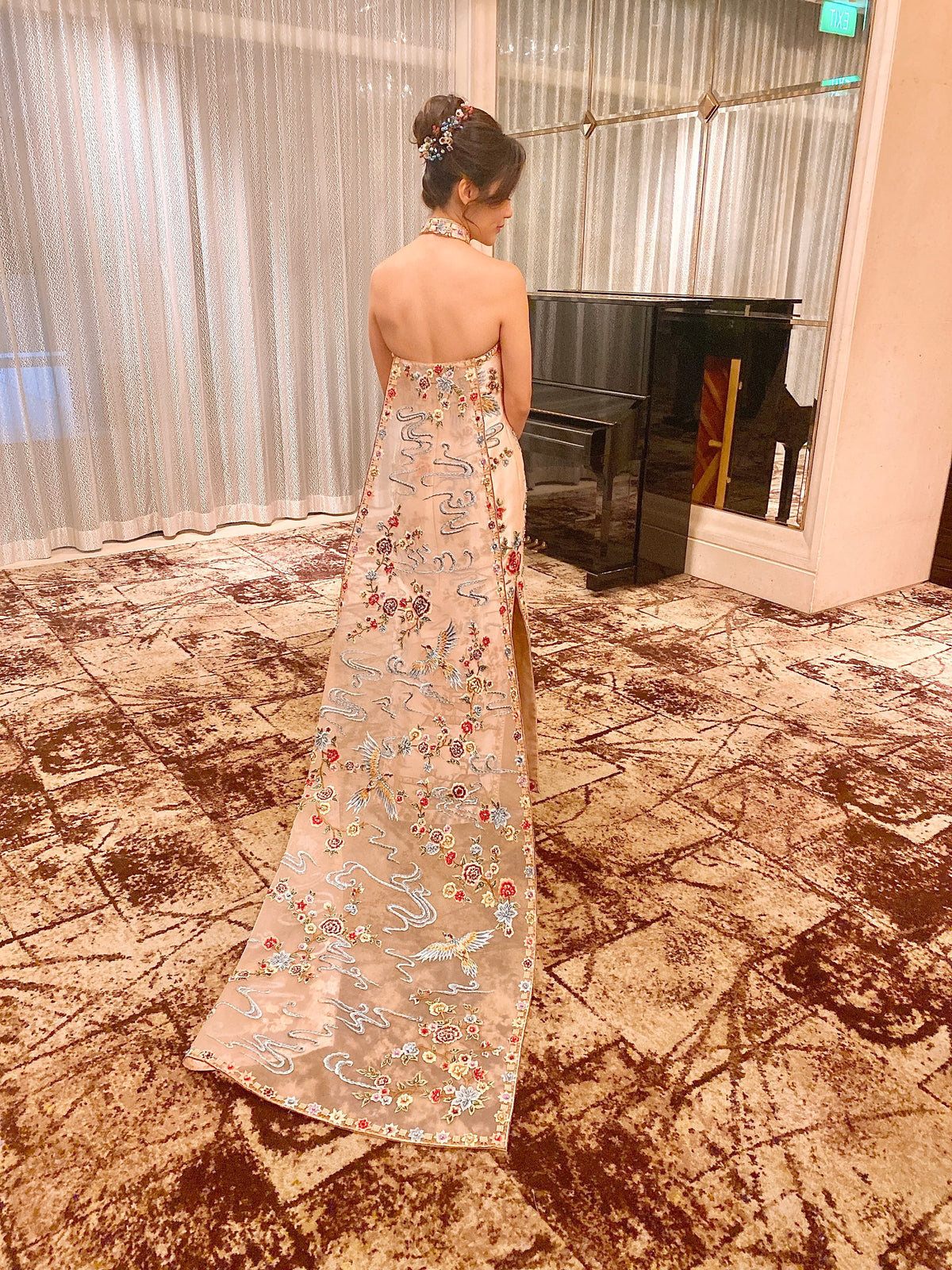 Yuli Halter Cheongsam Gown (Loved)