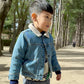 Wren Denim Borg Collar Jacket